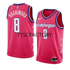 Washington Wizards Rui Hachimura 8 Nike 2022-23 City Edition Vaaleanpunainen Pelipaidat Swingman - Miesten